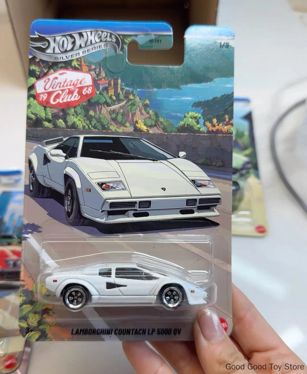 Hot Wheels Car Silver Series 1968 Vintage Club 1/64 Diecast Toys Aston Martin Benz Corvette Benz Lamborghini Model Car Toy Gift