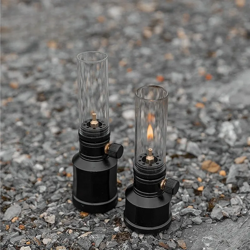 Gas Camping Lantern Small Canister Outdoor Tent Atmosphere Light Candle Lamp