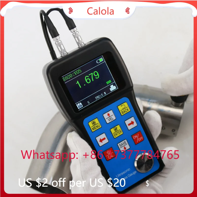 0.001mm Resolution Digital Ultrasonic Coating Thickness Gauge JITAI5102 2025 for Metal & Paint