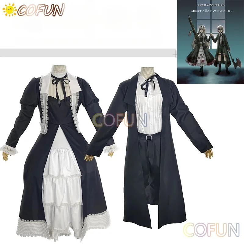 COFUN [Customized] Amine Black Lagoon Gemini Gretel/Hansel Cosplay Costume Halloween Outfits Women Men Performance Costumes