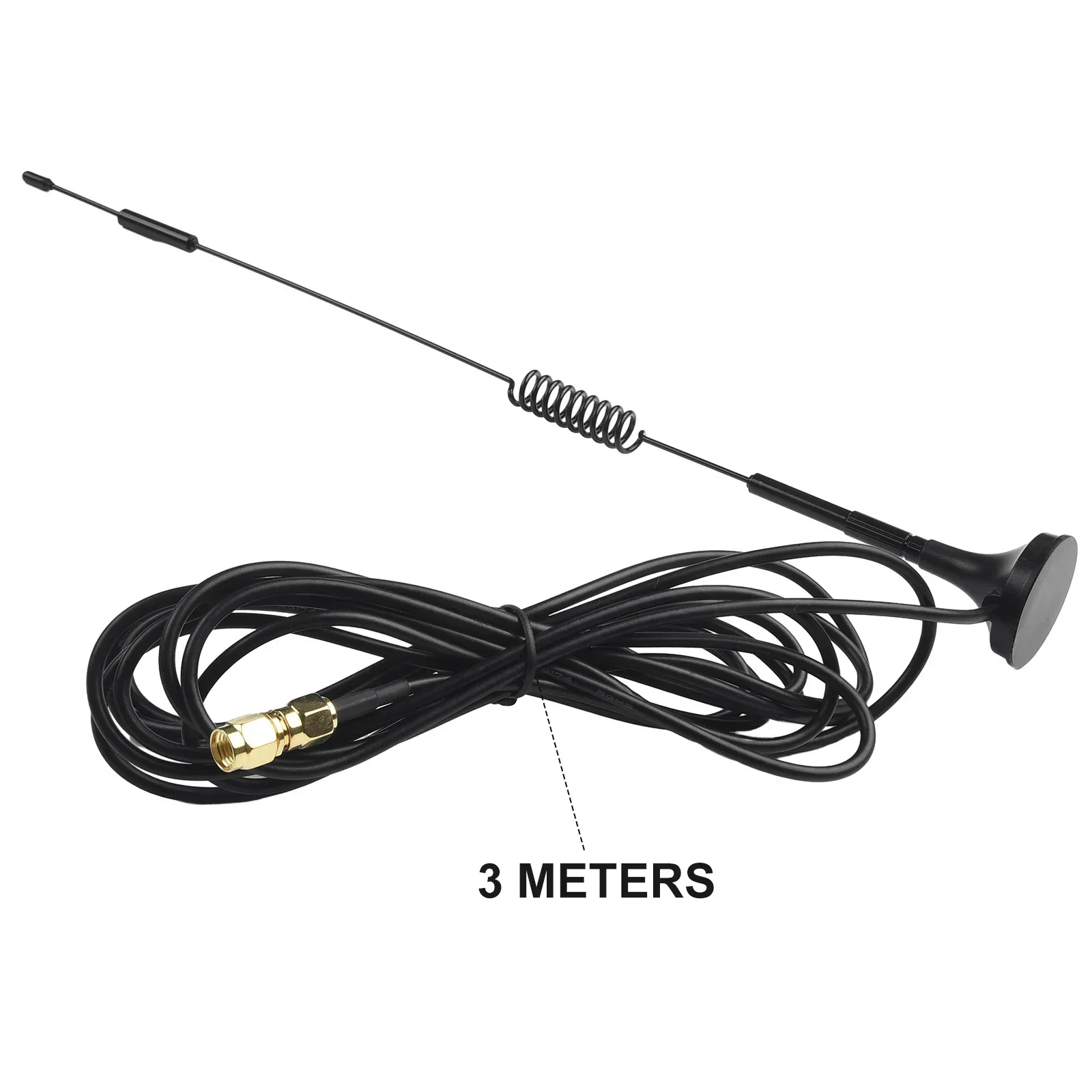 SMA / RP-SMA Male 868MHz 5.8dBi Aerial Antenna Helium Miner 915MHz Magnetic 32cm Black Tools Accessories