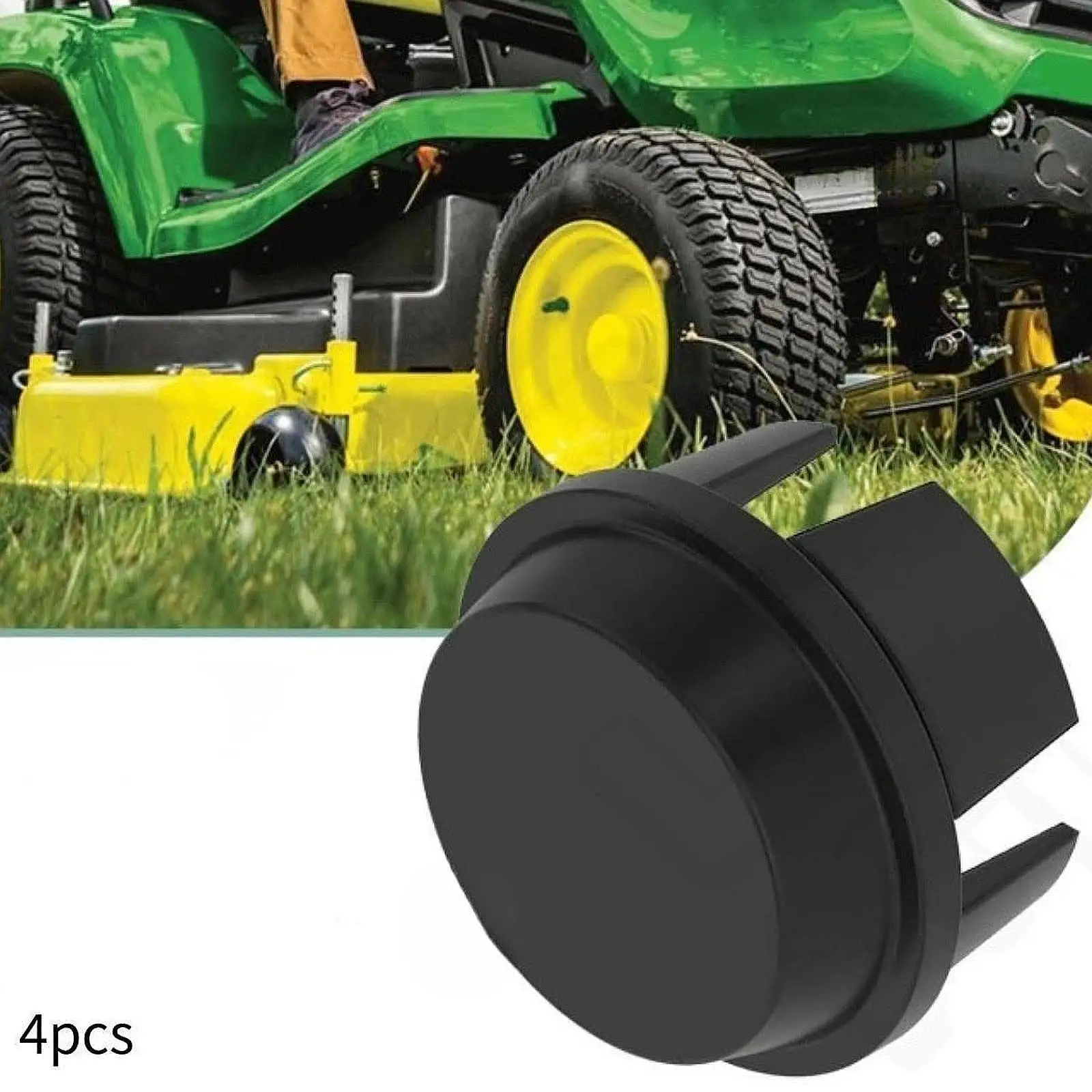 

Комплект из 4 высокопрочных колпачков для центра колеса (колпаков ступицы) для газонокосилок