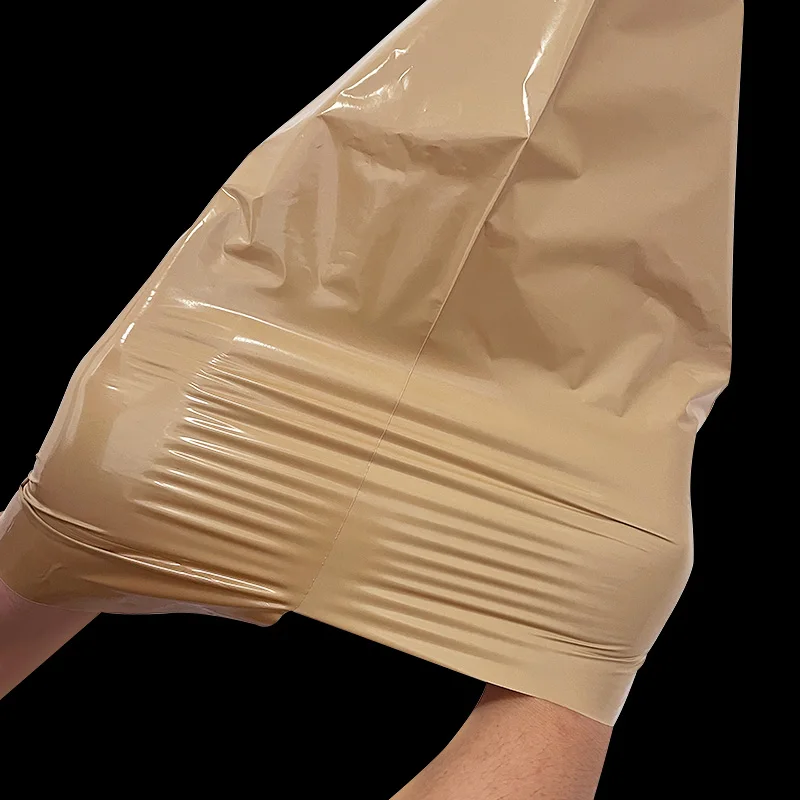 Sacs de rangement en plastique, lot de 50 enveloppes Express abricot et Beige, sacs de livraison de couleur blanche, sacs d'emballage de courrier en Poly auto-adhésif