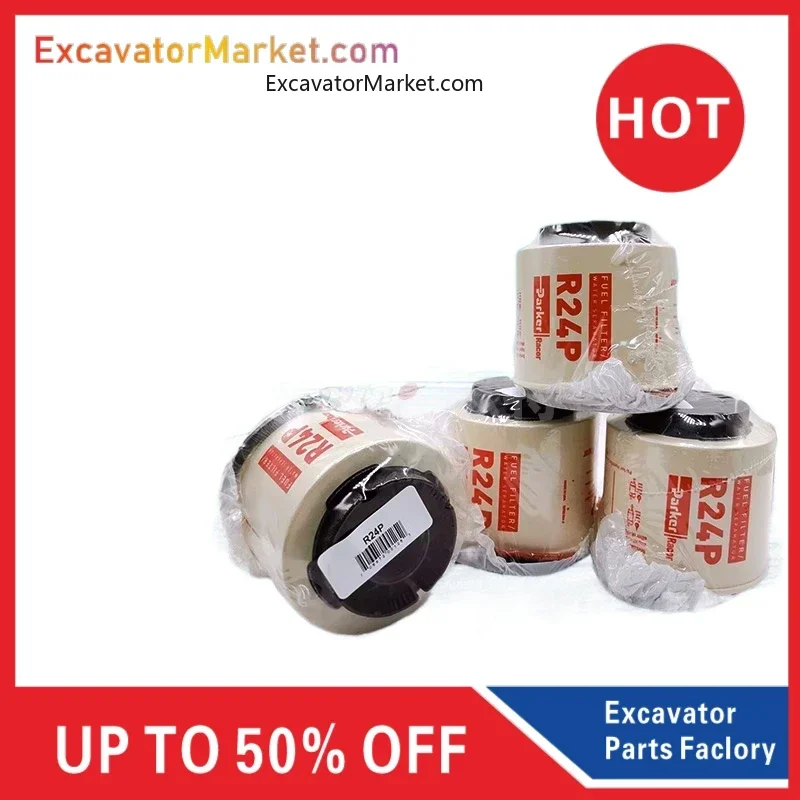 

Excavator Accessories Parts Parker Racor Original Fuel Filter R24P Marine/Yacht Optional Diesel Oil Water Seperator