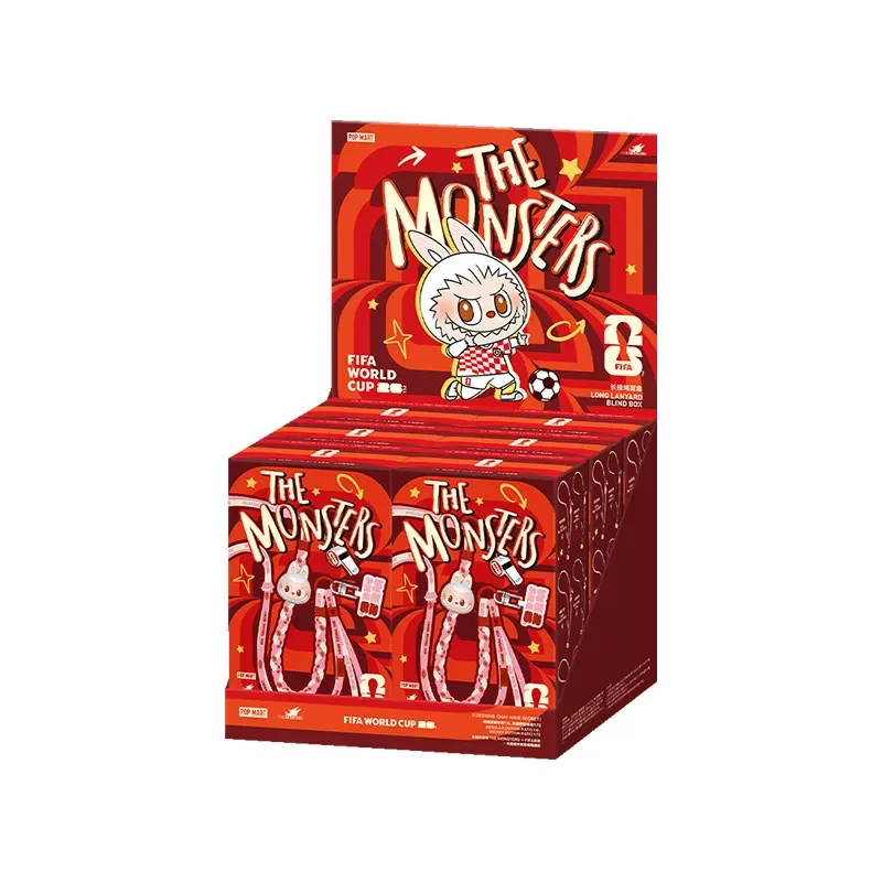 

POPMART Labubu The Monsters Fifa Series Mobile Phone Lanyard Blind Box Guess Bag Mystery Box Toys Doll Cute Anime Figure Desktop