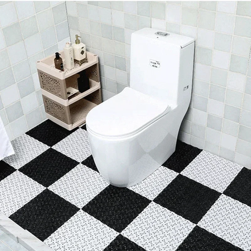 Bath MAT 300X300 มม.ห้องน้ํา Anti-SLIP Splicing MAT พลาสติกผสมชั้นระบายน้ําห้องน้ําพรม multicolor 1pcs