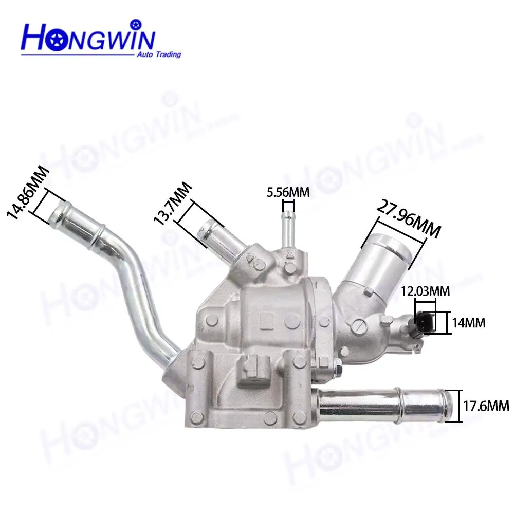 19320-5AY-H00 19320 5AY H00 Aluminum Engine Coolant Thermostat Housing For HONDA CIVIC X Hatchback FC FK 1.0 VTEC 2017-2021