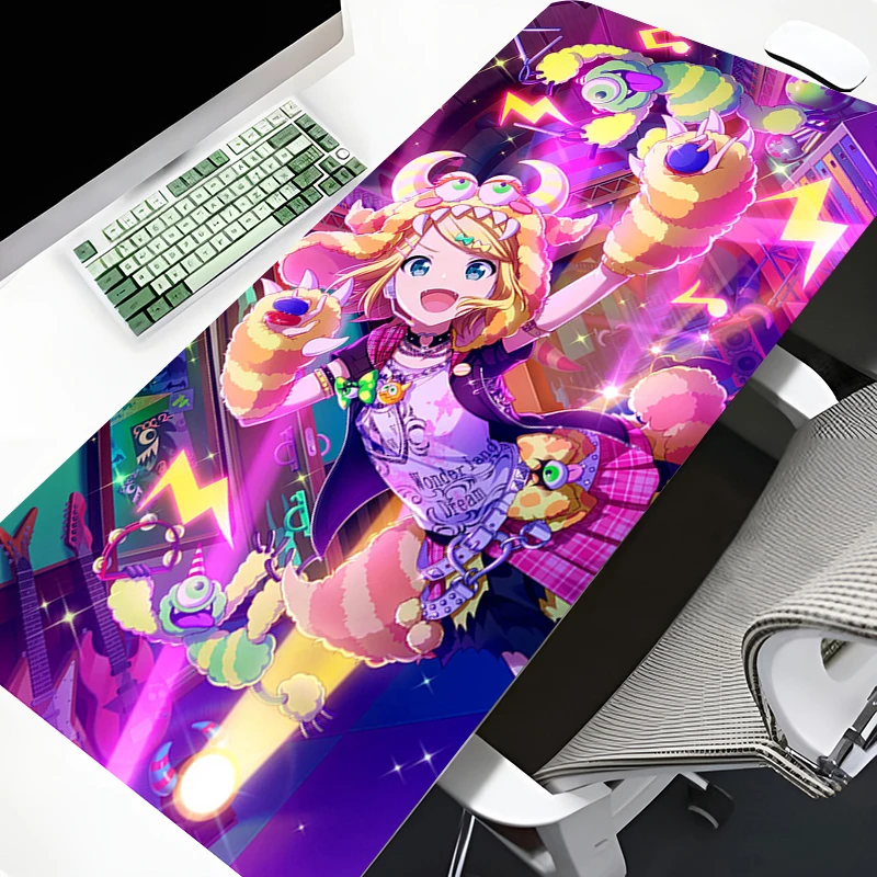 

Kawaii Cartoon Desk Mat 900x400 Project Sekai Anime Laptop Extended Table Carpet Cute Girl Non-slip Accessories Cabinet Mousepad