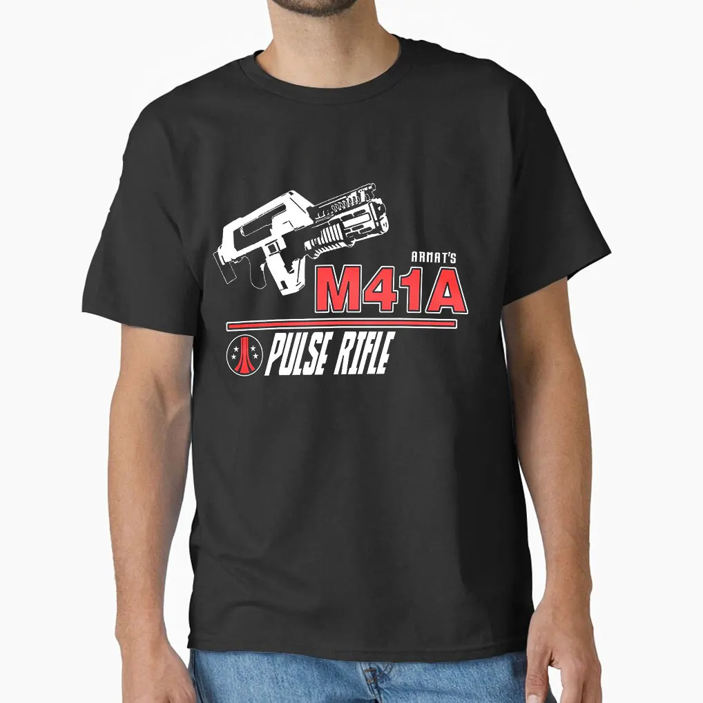 M41A Army Xenomorph Retro sic fi Movie gift T-shirt Alien Pulse Rifle Nostromo Off World LV-426 Horror Monster Predator Tops