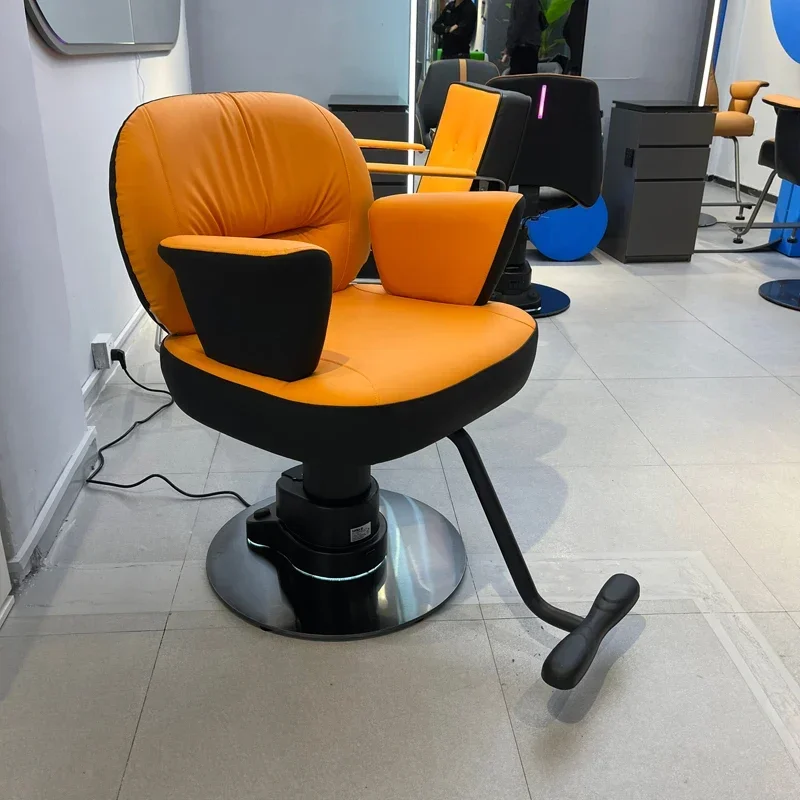 

Dedicated New Wireless Electric Lifting Hairdressing Chair VIP Barber Simple Hair Cutting Chair