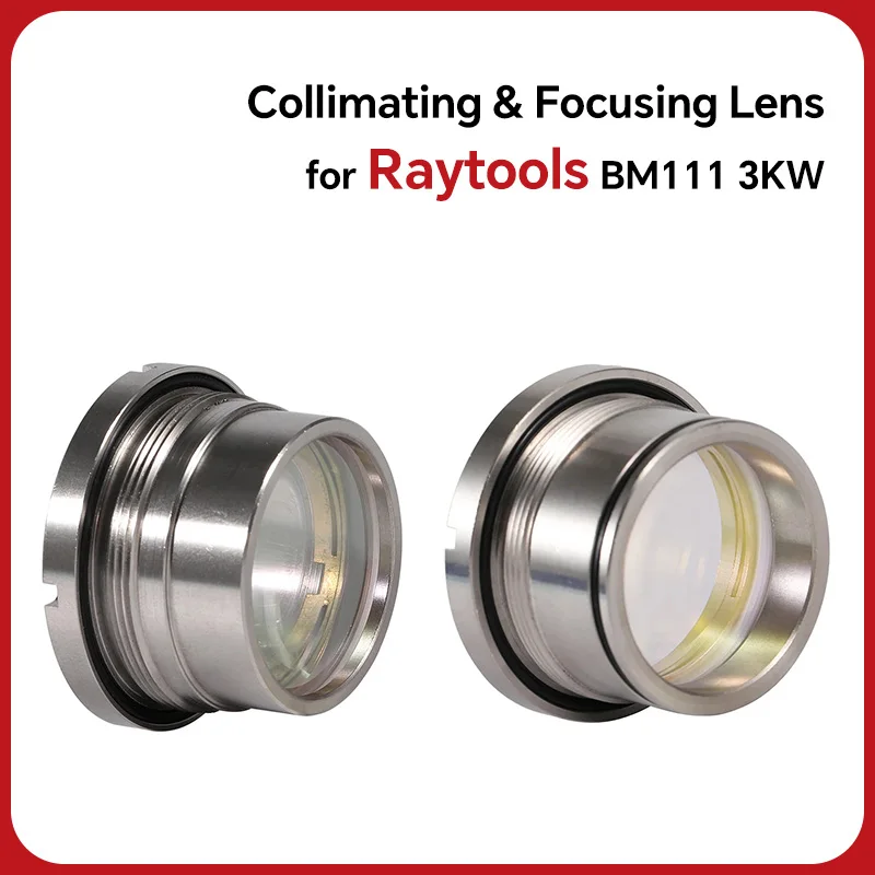 

Collimating & Focusing Lens BM111 0-3KW D30 F100 F125mm with Lens Holder for Raytools Laser Cutting Head BM111 Optical Silica