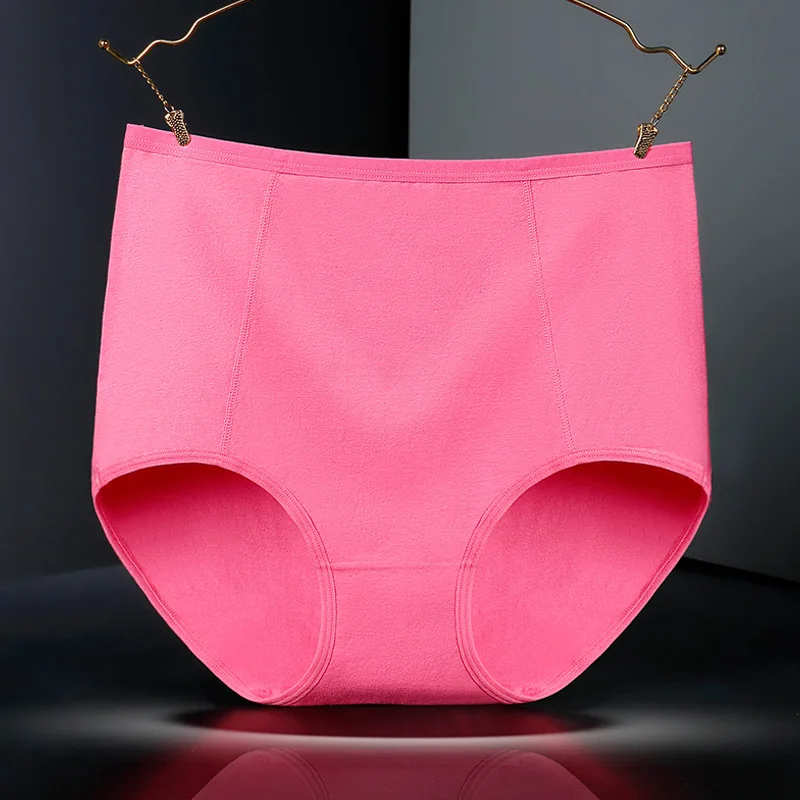 3pcs Pure Cotton Brief Female Solid Panties Girls High Waist Comfort Underpants Lady Plus Size Underwear Women Ventilate Pantys - Image 2