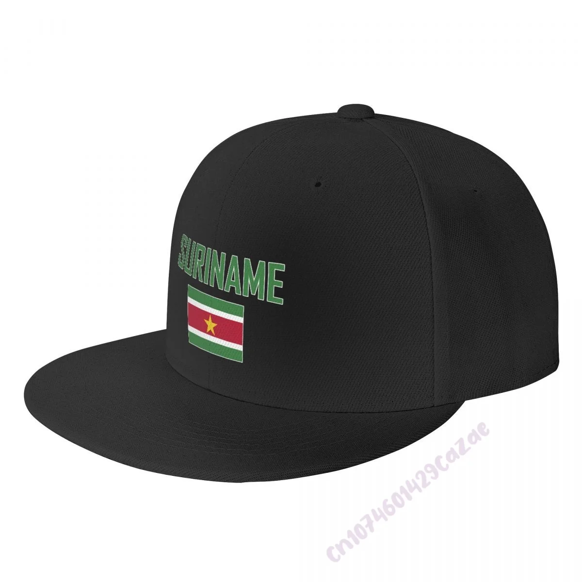 Suriname Flag Flat Brim Baseball Cap Breathable Adjustable Men Women Outdoor Hip Hop Hat For Gift