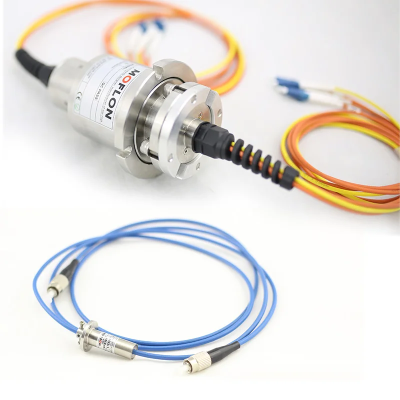Multi-channel fiber optic swivel joint