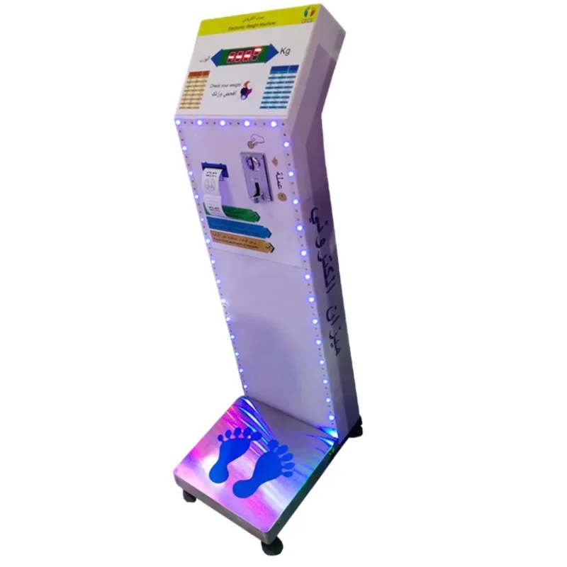 

Weighing machines, electronic scales, coin vending machines