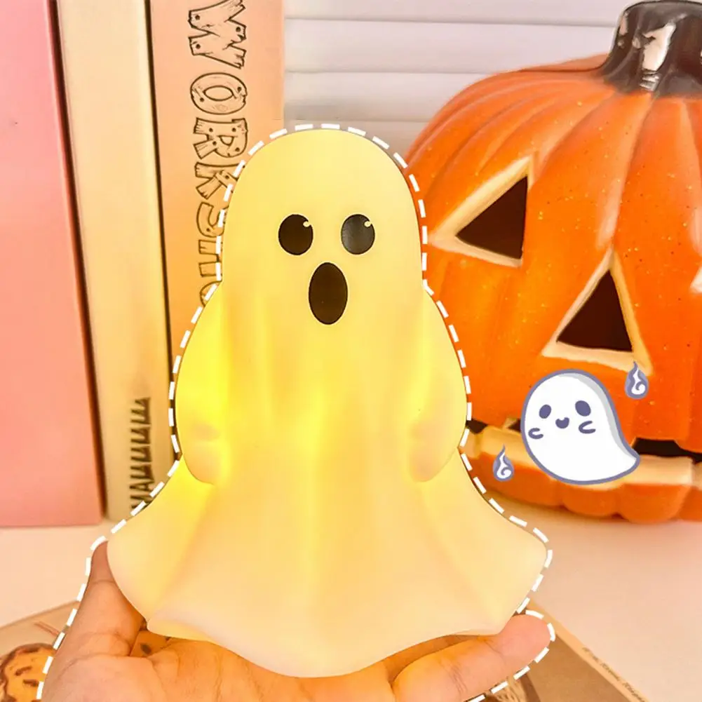 Halloween Ghost Statue Spooky Ghost Statue Led Night Lamp for Halloween Decor Soft Glow Flicker-free Energy-saving for Home