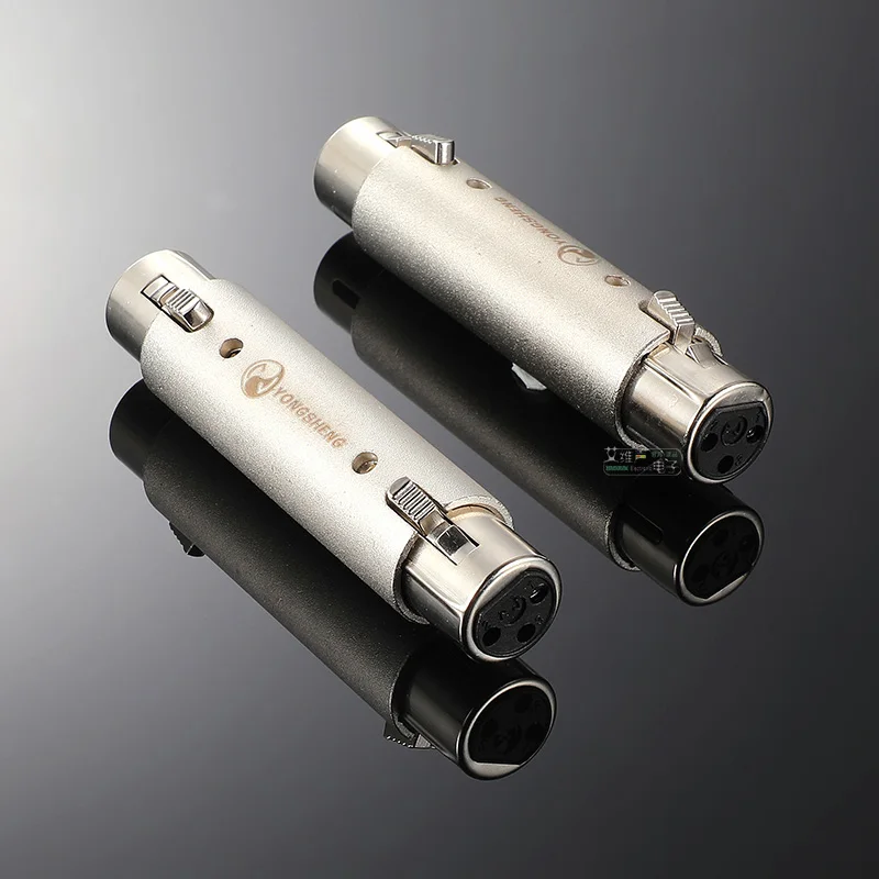 3-Pin XLR Buchse auf Buchse mit Verriegelung Metall XLR-Koppler-Adapter Stecker auf Stecker Audio-Konverter Symmetrischer Signalverbinder – Detail 14