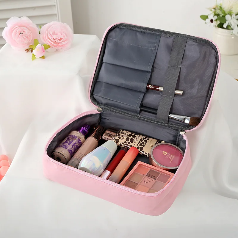 1pcs Cute Portable Women\'s Makeup Bag High Capacity Toiletries Organizer Storage Cosmetic Cases Zipper Wash Beauty Pouch Travel