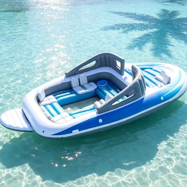 Thickened Wear-resistant PVC Inflatable Boat For 6 Persons Multi-purpose Kayak Yacht Suitable For Fishing Beach