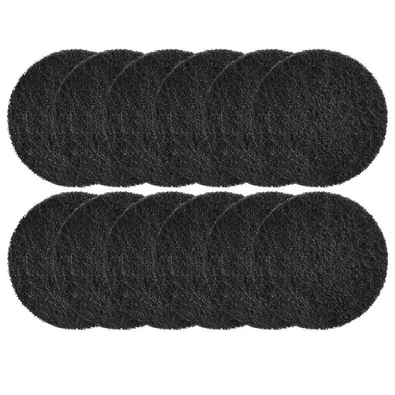 ABZF 2026 12Pack Trash Can Absorbing Filters, Activated Charcoal Purifying Deodorizer for Trash Cans, Compost Buckets-Round
