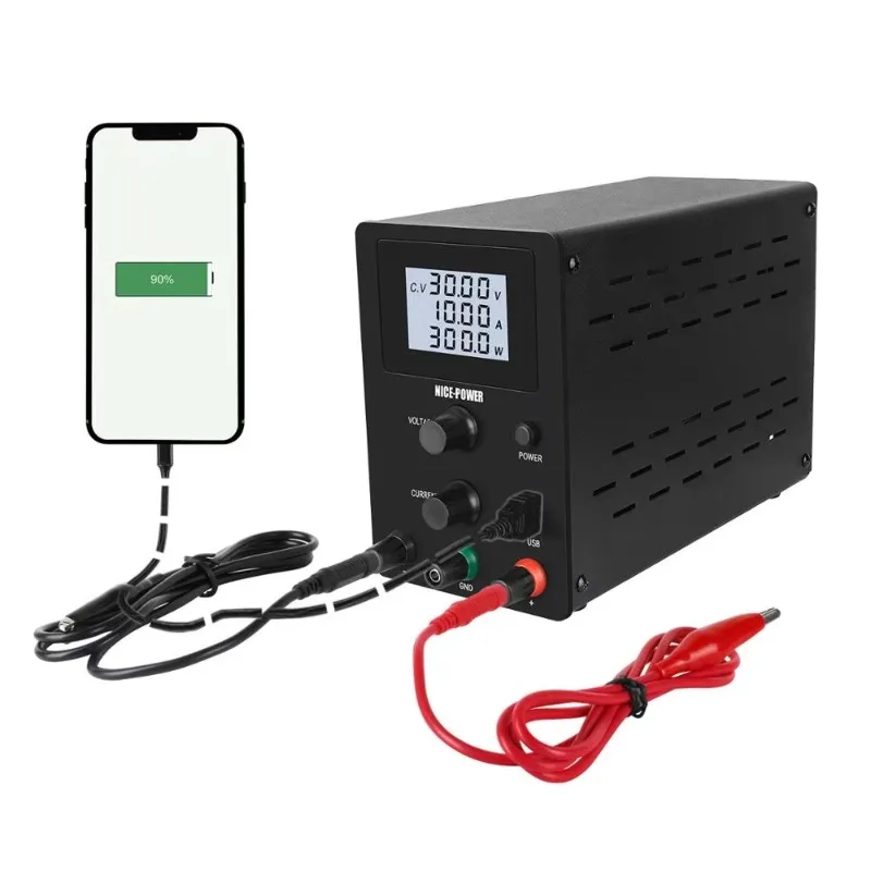 R-SPS3010D الدقة الرقمية قابل للتعديل تحويل مصدر الطاقة USB مقاعد البدلاء مختبر تيار مستمر امدادات الطاقة 30 فولت 10A