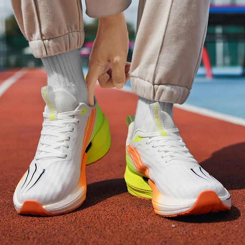 2024 Winter New Men Running Shoes Breathable Popcorn Shoes Height Increasing Unisex Running Sneakers Outdoors Jogging Trainers