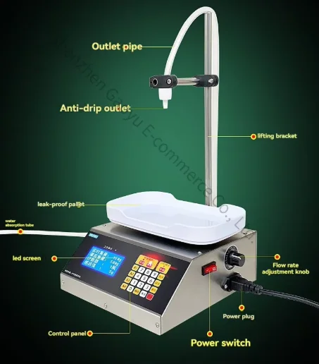 220V Liquid Filling Machine Automatic Baijiu Soy Milk Beverage Edible Oil Numerical Control Weighing Quantitative Packing