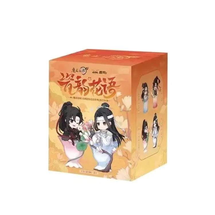 Nieuwe De Grootmeester Van Demonische Teelt Porselein Rijm Bloem Taal Serie Blind Box Speelgoed Q-Versie Beeldje Verzamelen