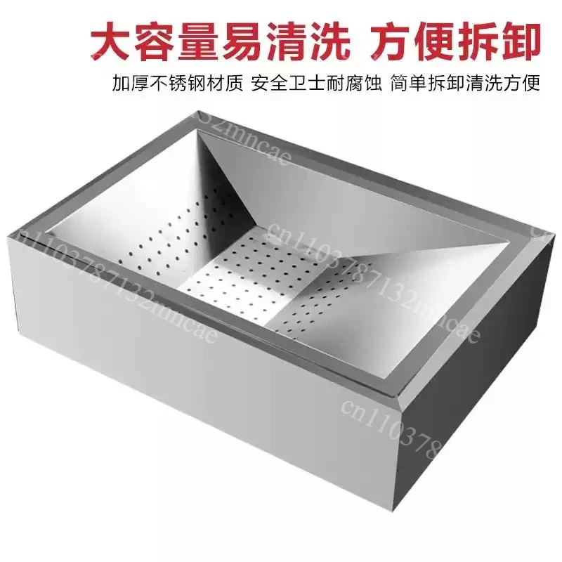 French Fries Dump Table Stainless Steel French Fries Filter Oil Control Plate Table For Chicken/French Fries/Potato Chips