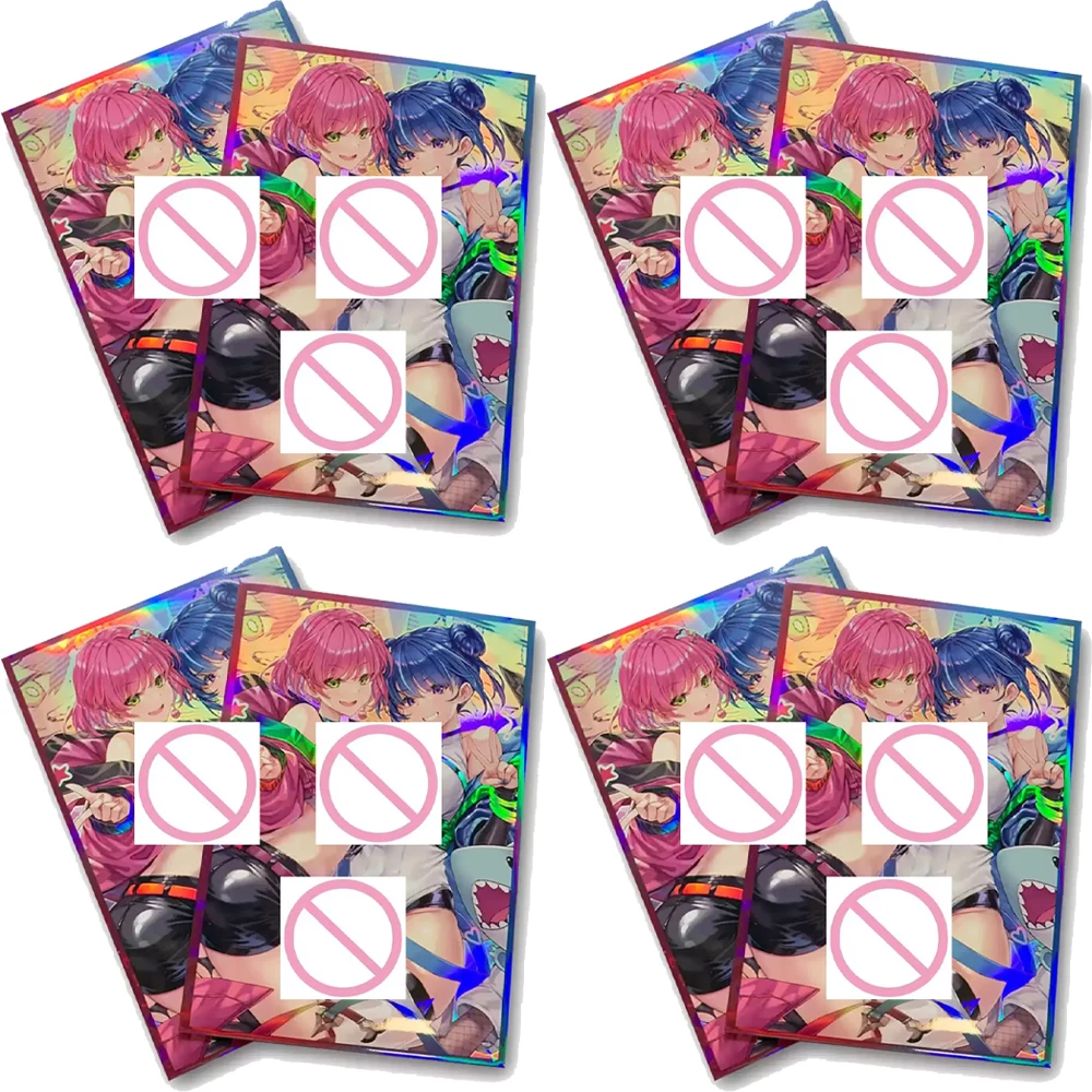 

Аниме Ю-Ги-О! Стильные рукава для сбора карт Evil Twin Flash Collect Battle 50 шт., украшения для карт, рукава для карт, подарок 63X90 мм