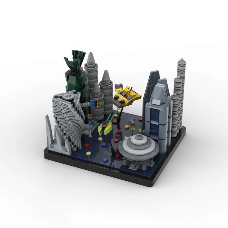 1356 Uds. MOC Coruscant Pursuit Zam Wesell Speeder modelo bloques de construcción arquitectura montar regalo de Navidad juguetes DIY idea niños