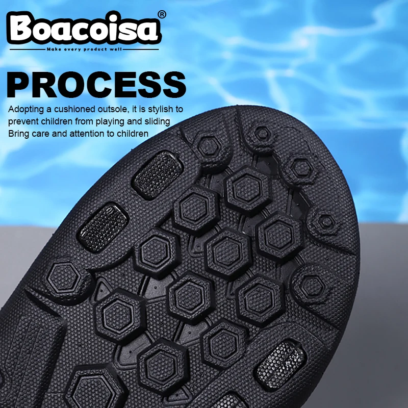 Boacoisa Summer Kids Sandals Boys Sports Hiking Beach Outdoor Open Toe Running Sandalies for Girls Children Students School Shoe image 6