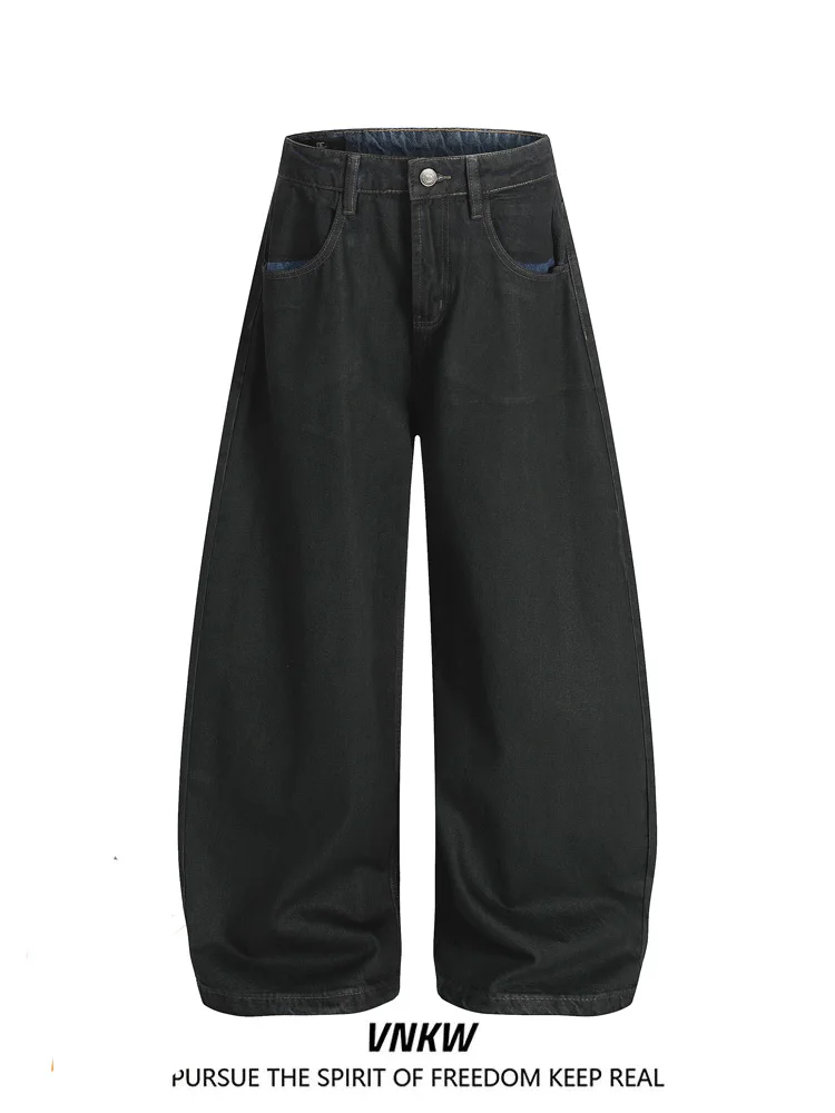 

Ретро джинсы из денима с широкими штанинами, модель Cleanfit Silhouette, рабочие брюки с микро-клешем, молодежная мода