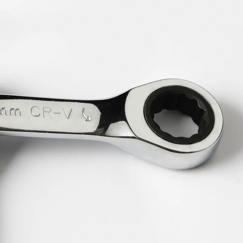 1Pcs 6-19mm 72 Tooth Short Handle Ratchet Socket Wrench CRV Quick Open Reversible Combination Stubby Spanner Auto Repair Tools