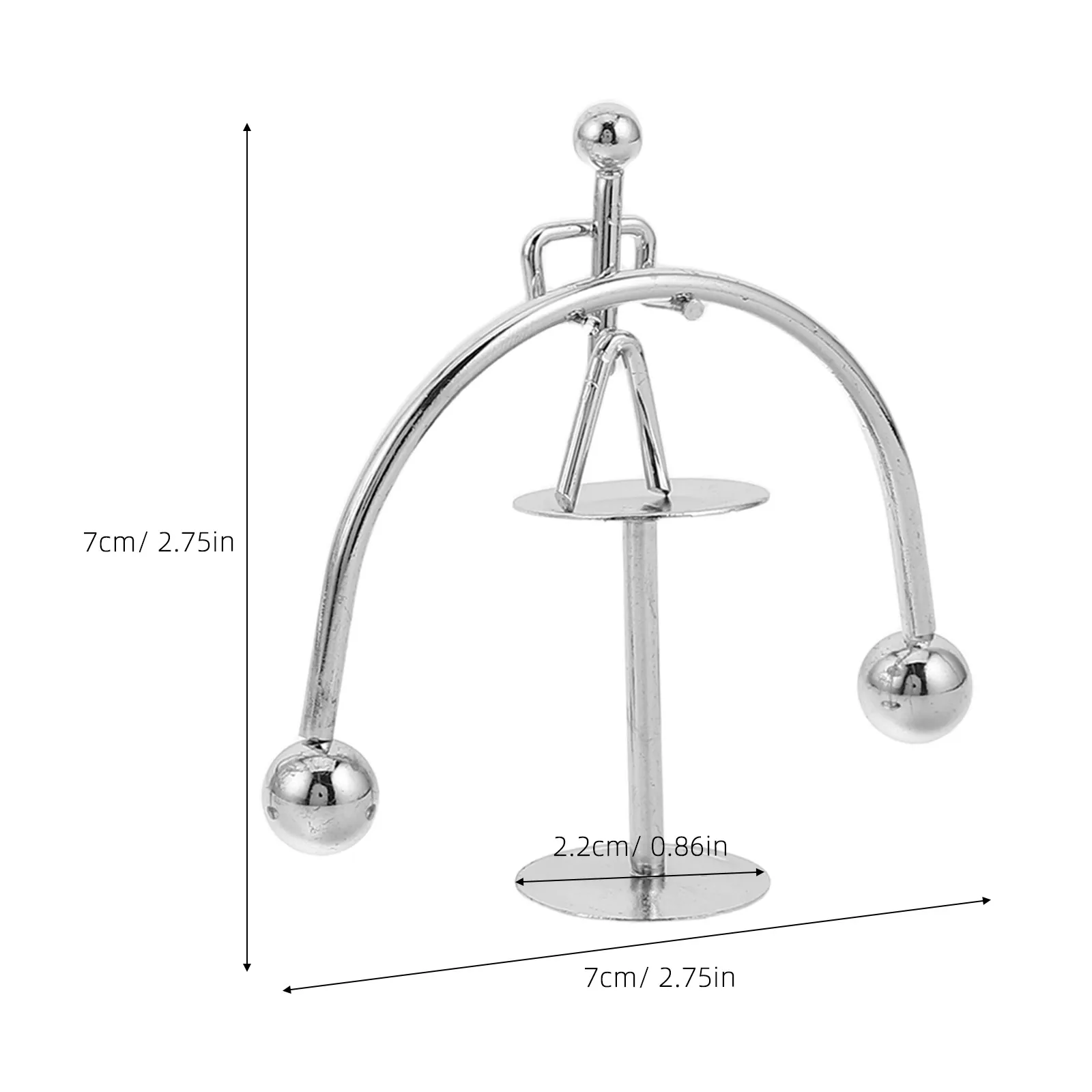 3Pcs Iron Balance Kinetic Desktop Decoration Mini Sports Balance Action Desk Physics Sculpture Relaxing Office
