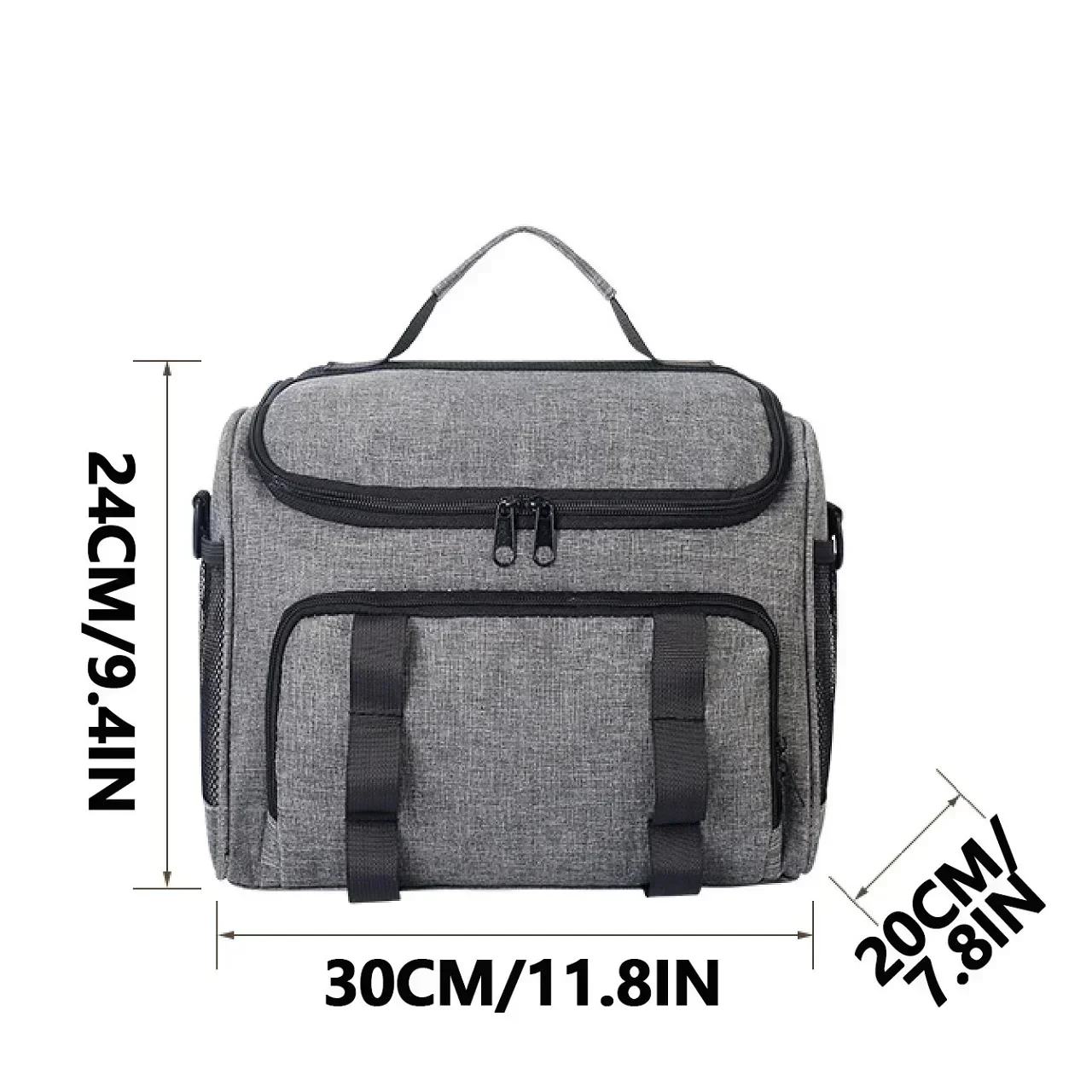 Portable lunch bag, waterproof, reusable, insulated bag, multi-functional refrigerated and insulated lunch box for men and women