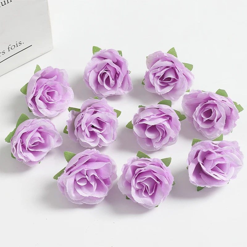 10/20/50 Stück 3,5 cm rote Seidenrose künstliche Blumen Kopf für Hochzeit Zuhause Raumdekoration DIY Braut Haarschmuck gefälschte Blume – Detail 8