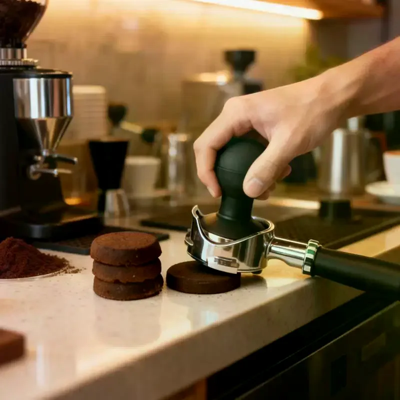 51/58mm Coffee Powder Suction Cup Ultra Quiet Portable Coffee Bar Tool for Home Commercial Espresso Brewing Use