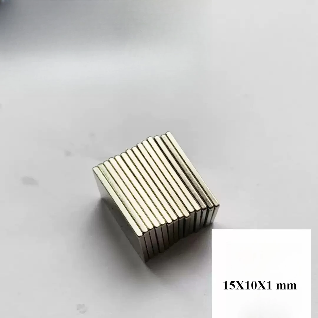 15X10X1 mm Block Powerful Magnet 15*10*1 mm Bulk Sheet Neodymium Magnetic 15mmx10mmx1mm Strong Permanent NdFeB Magnets