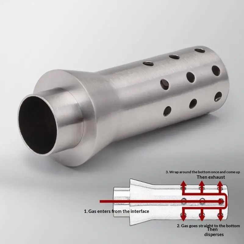 General Purpose 51mm Motorcycle Parts M3 Dual Backpressure Universal Muffler Dual-circuit Muffler Plug