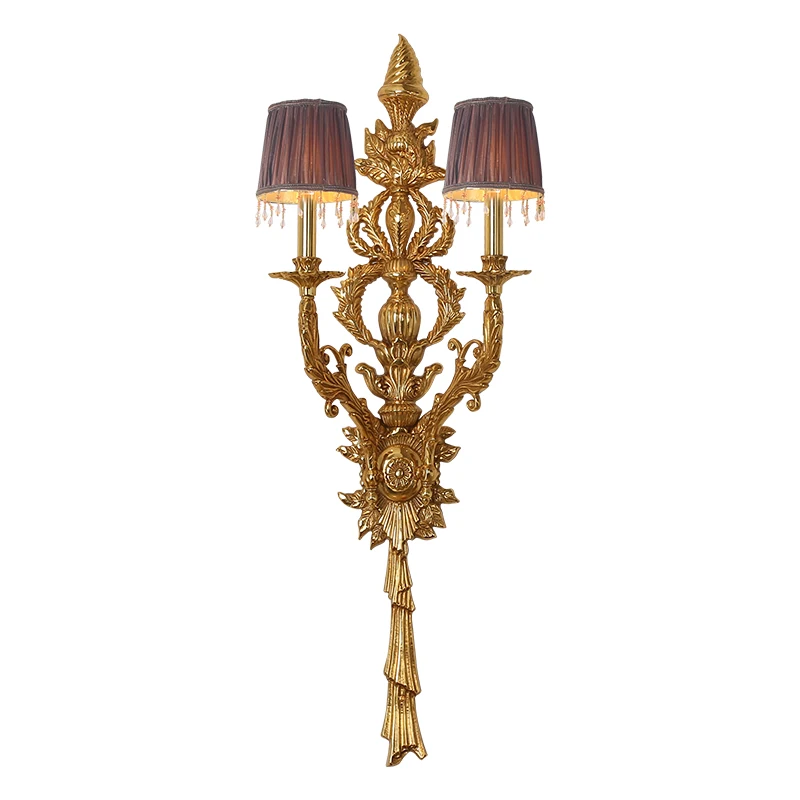 Jewellerytop Empire Royal Brass Wall Lamp Vanity Classical Decor Wall Sconce Antique Bronze Wall Lights