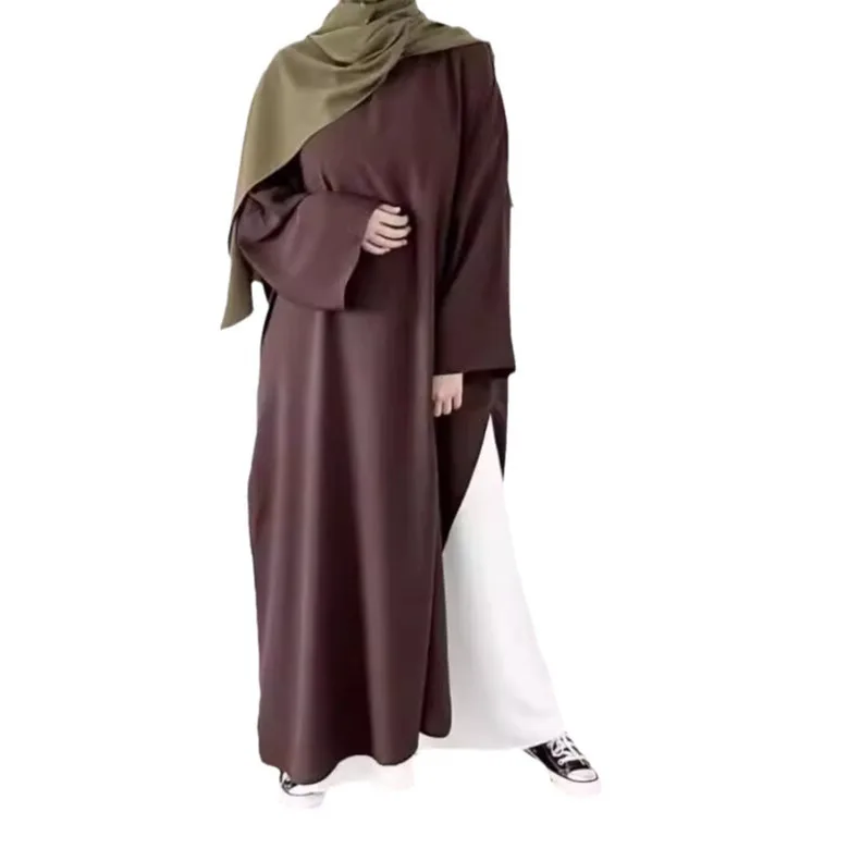 Robe Abaya pour femmes musulmanes, ensemble 2 pièces, Jalabiya, Ramadan, Maroc, Dubaï, Kaftan éducatif, Islam arabe