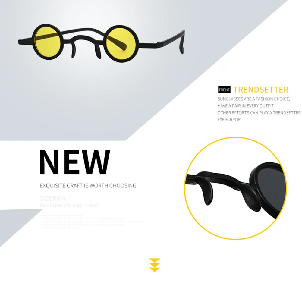 

2 Pairs Vintage Sunglasses Lightweight Durable PC AC Material Black Color Festival Party Decor Glasses Funny Retro