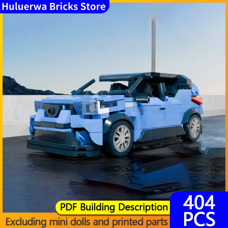 

Модель скоростного гоночного автомобиля MOC, строительные кирпичи CHR V2, маленький внедорожник, модульная технология, детские праздничные подарки, сборка игрушек, костюм