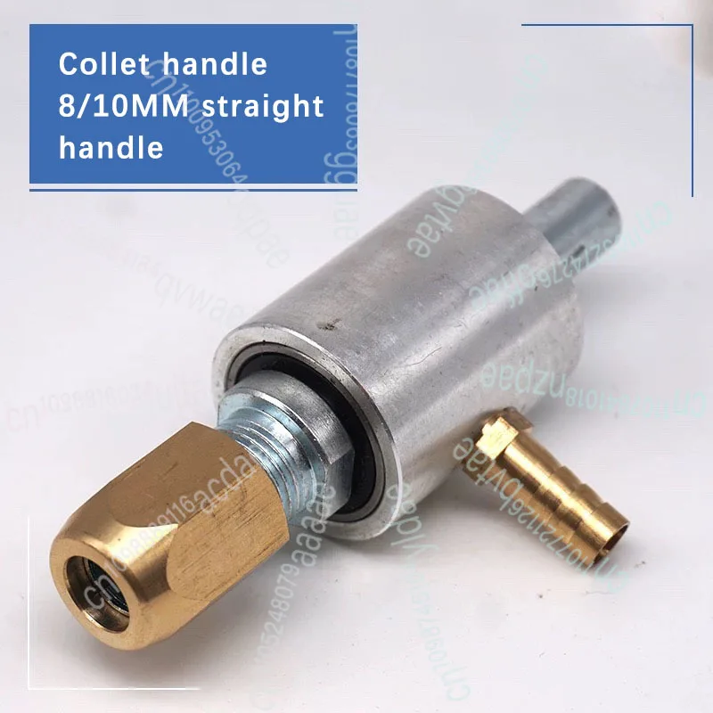 

8 мм/10 мм с соединением трубы для впрыска воды, универсальный подшипник, вращающаяся насадка для воды, сверлильный станок для стекла, патрон с прямой ручкой