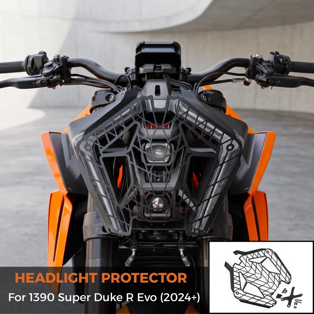 Motorcycle Headlight Protector Grille Guard Cover Protection For 1390 Super Duke R Evo SuperDuke 1390 R 2024 2025 2026