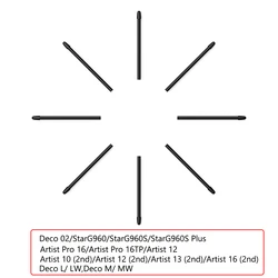 XP-Pen P06/PH02/PH03/PH02-D/PH20B/PH10B Pen Replacement Nibs 50 Pieces for X3-powered Stylus/StarG960/Artist12/Artist Pro 16TP
