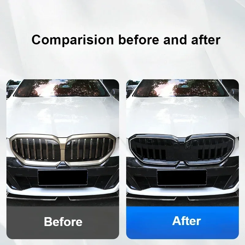 Car Front Kidney Grille ABS Black Front Bumper Racing Grill For BMW 5 Series 2024 G60 Exterior Modification Accessories