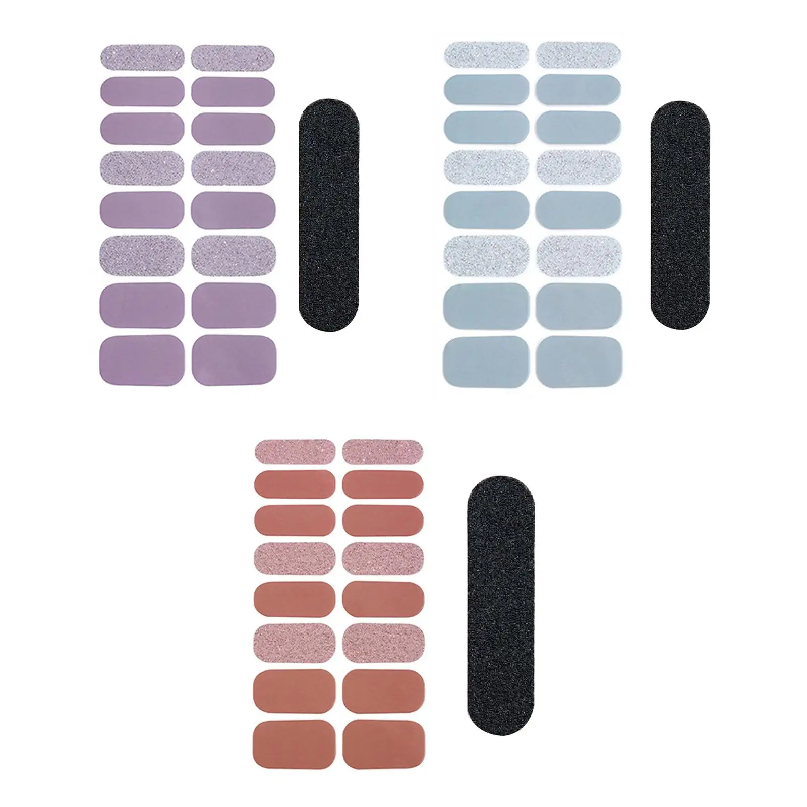 Adhesivos para uñas, envolturas completas de regalo, tiras de esmalte de uñas de Gel curado, parche semicurado para mujeres y niñas