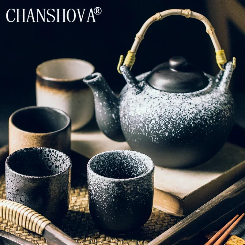 CHANSHOVA-Chinese Retro Style Porcelain Coffee Cups, Handmade, High Temperature Firing, Ceramic Teacup, 150ml, 200ml, H235